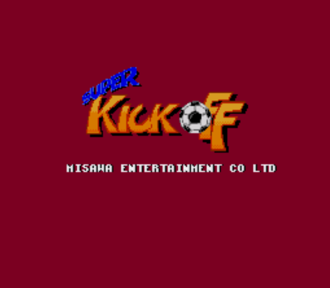 Super Kick Off Title Screen